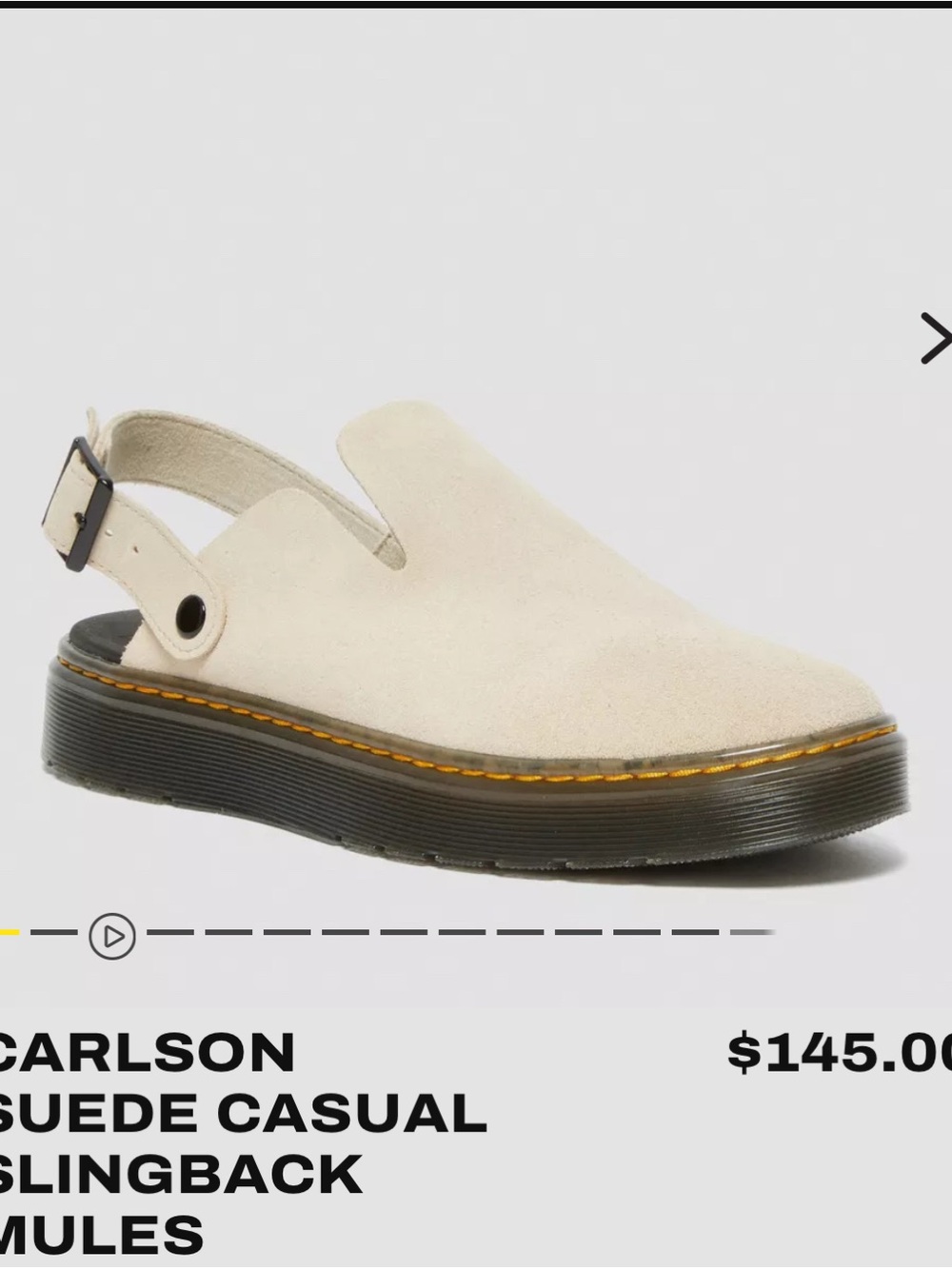Dr. Martens Beige Suede Clogs - Picture 9 of 9